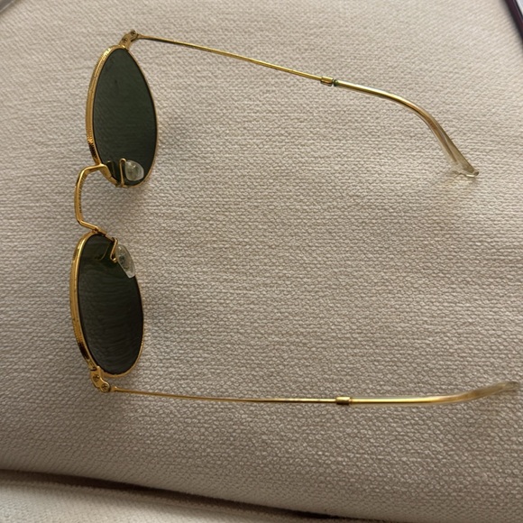 Ray-Ban Gold and Green Sunglasses with Case - Picture 4 of 5